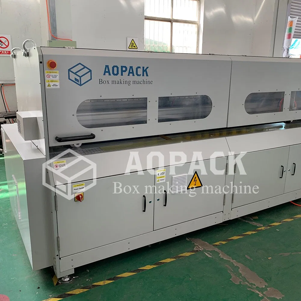Aopack voll automatisch auf Anfrage Verpackung produzieren Wellpappe Box Maschine Wird Gemacht