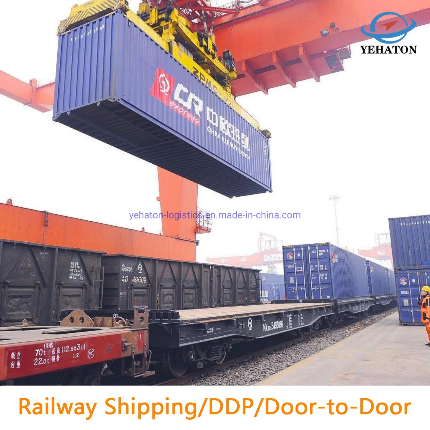 DDP/LCL Railway/Train Cargo Shipping China Freight Forwarder Logistics Service, Amazon Fba Transportation Delivery from China to Europe/UK/Germany/France/Spain