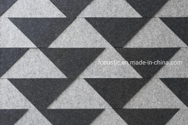 2022 Neues Design 3D Wand &amp; Deco Acoustic Filz Wool Polyester Tapeten Deckenplatte