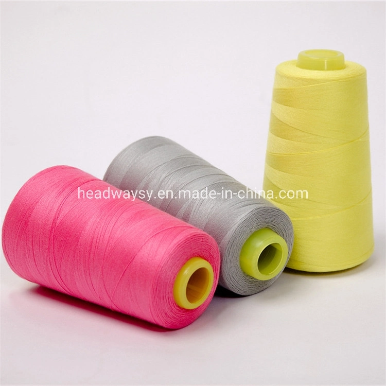 100% Polyester Sewing Thread Free Samples Dyed for Textile