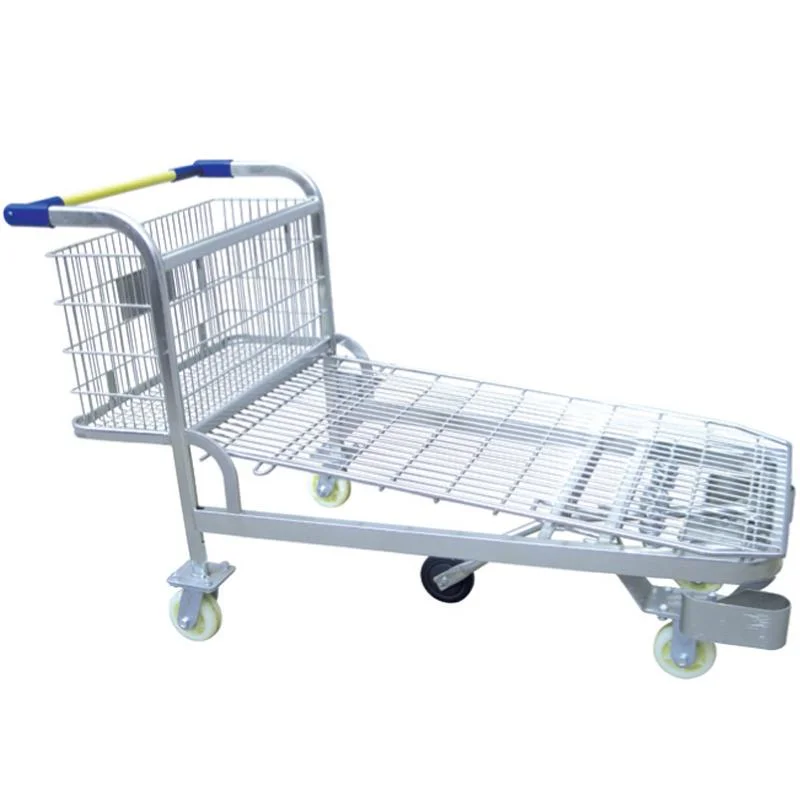 Carro de herramientas de acero resistente con plataforma de almacenamiento, mesa logística, carrito de almacén