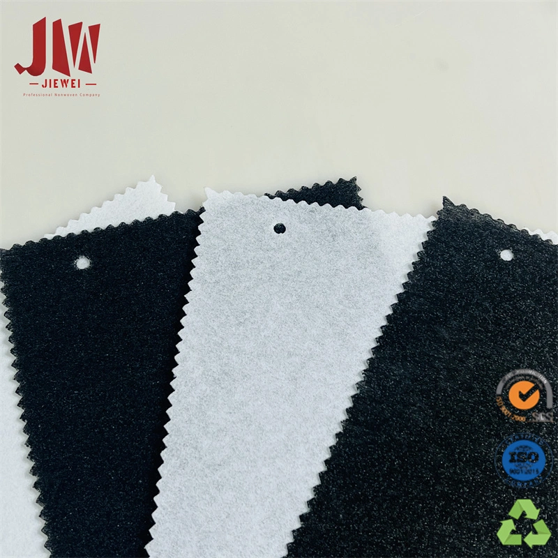 Garment Embroidery Chemical Bond Gum Stay Fusible Nonwoven Interlining Factory 100% Polyester Fabric