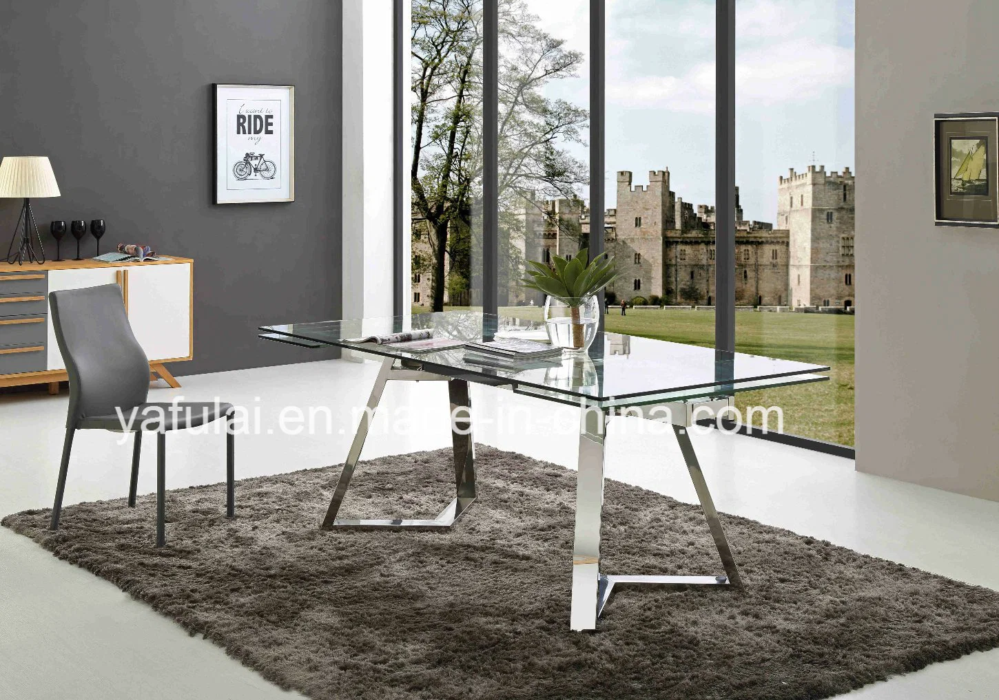 Modern Factory Stainless Steel Dining Table Dining Room Furniture