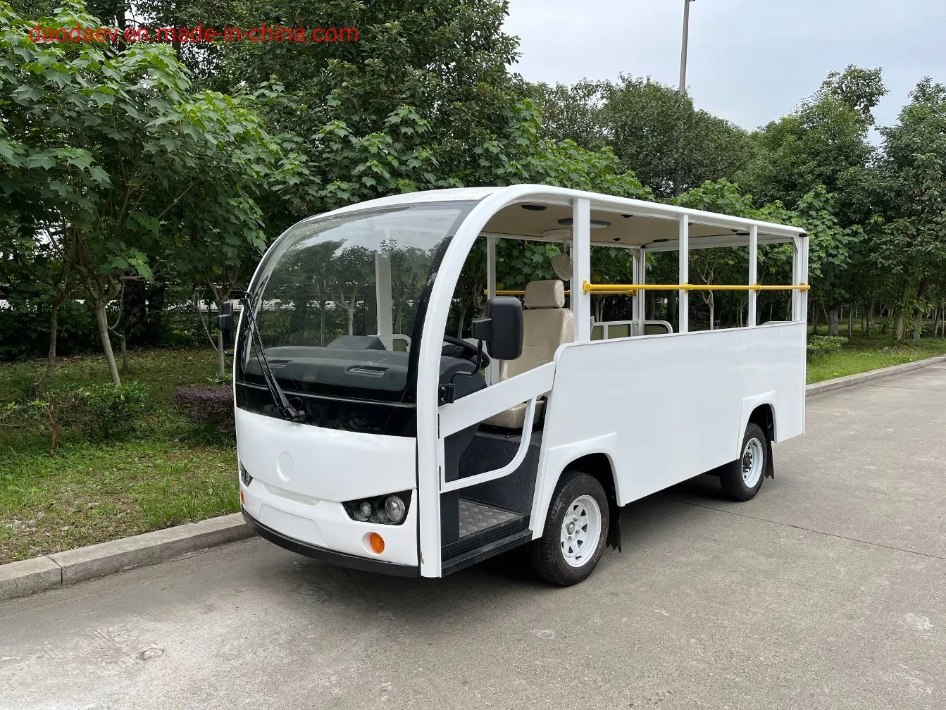 for Philippines 450km Long Mileage 153.6V620ah 95.2kwh LFP Lithium Battery 15kw Motor Super Charge 15 Seats Electric Sightseeing Bus Car Mini Bus Fb15