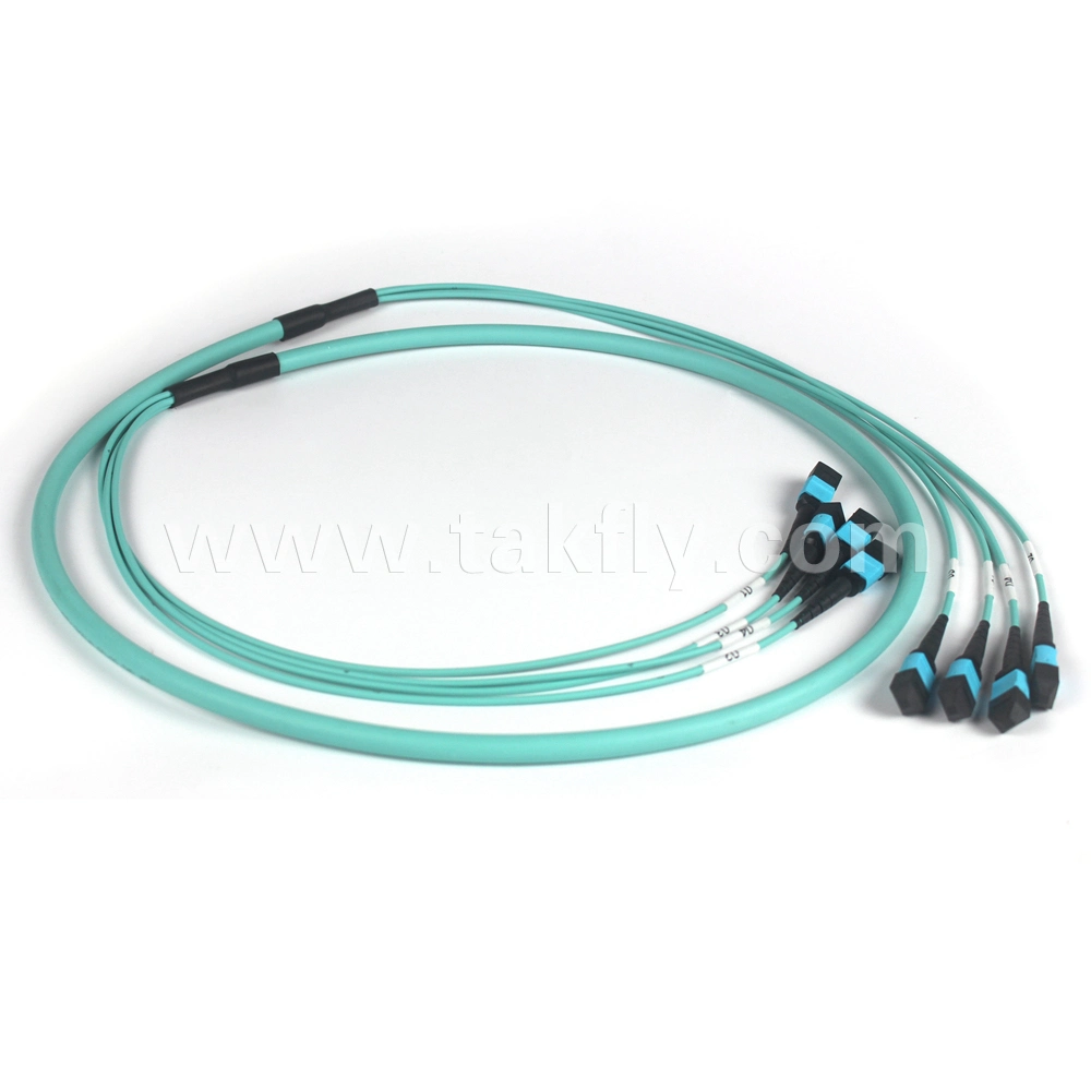 2/12/16/24 Fiber Elite Plenum MPO MTP-LC/Sc/FC Male Female Connector Patch Cord Trunk Jumper MPO MTP Armored Optic Breakout Cable