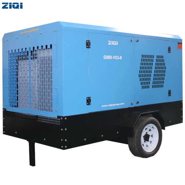150 HP High Quality Screw Type Air Compressor with Diesel Engine in Marketing with CE Certificate for High Quality
