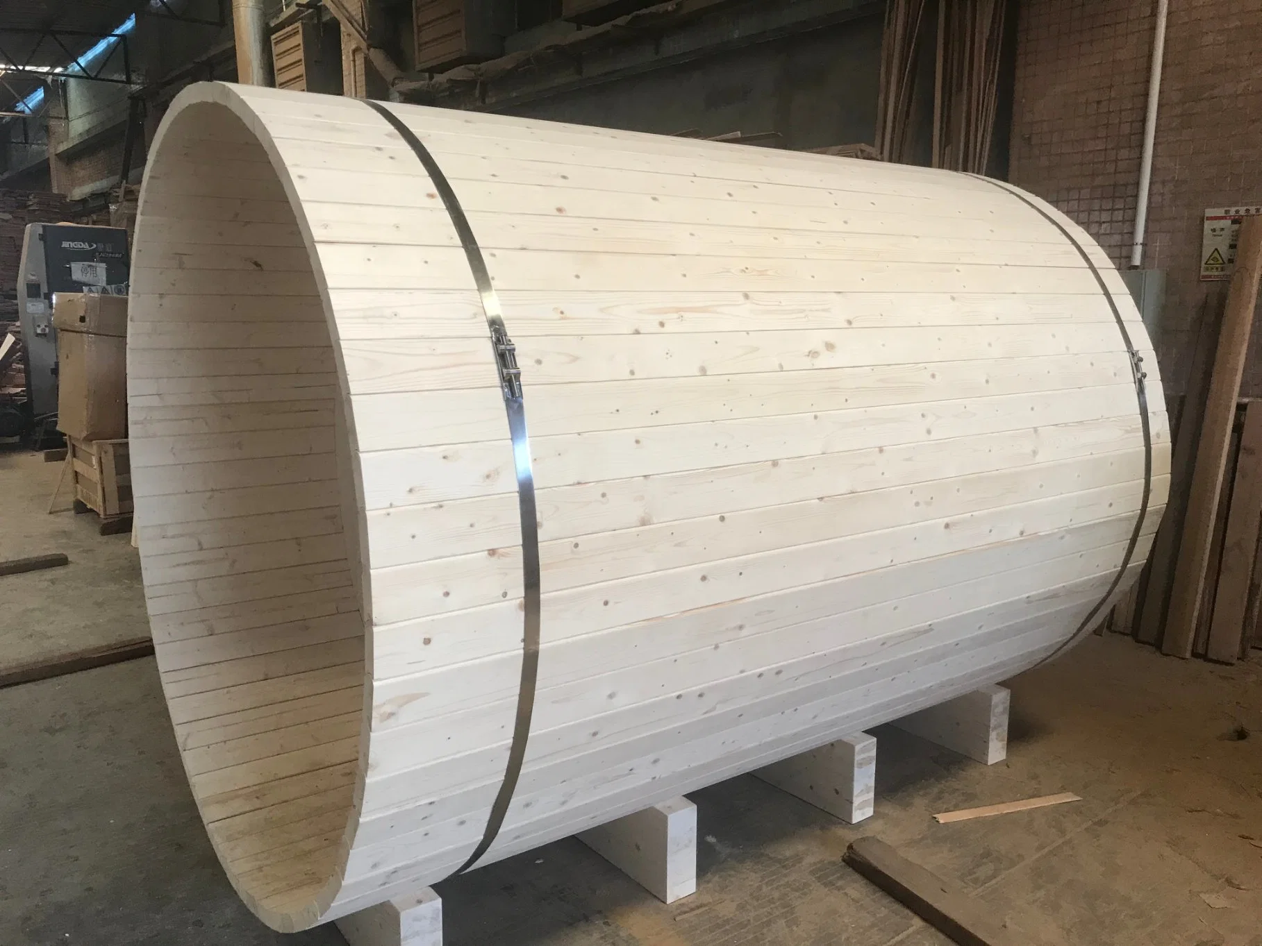 Venta directa de fábrica Sauna de madera de pino Jardín al aire libre