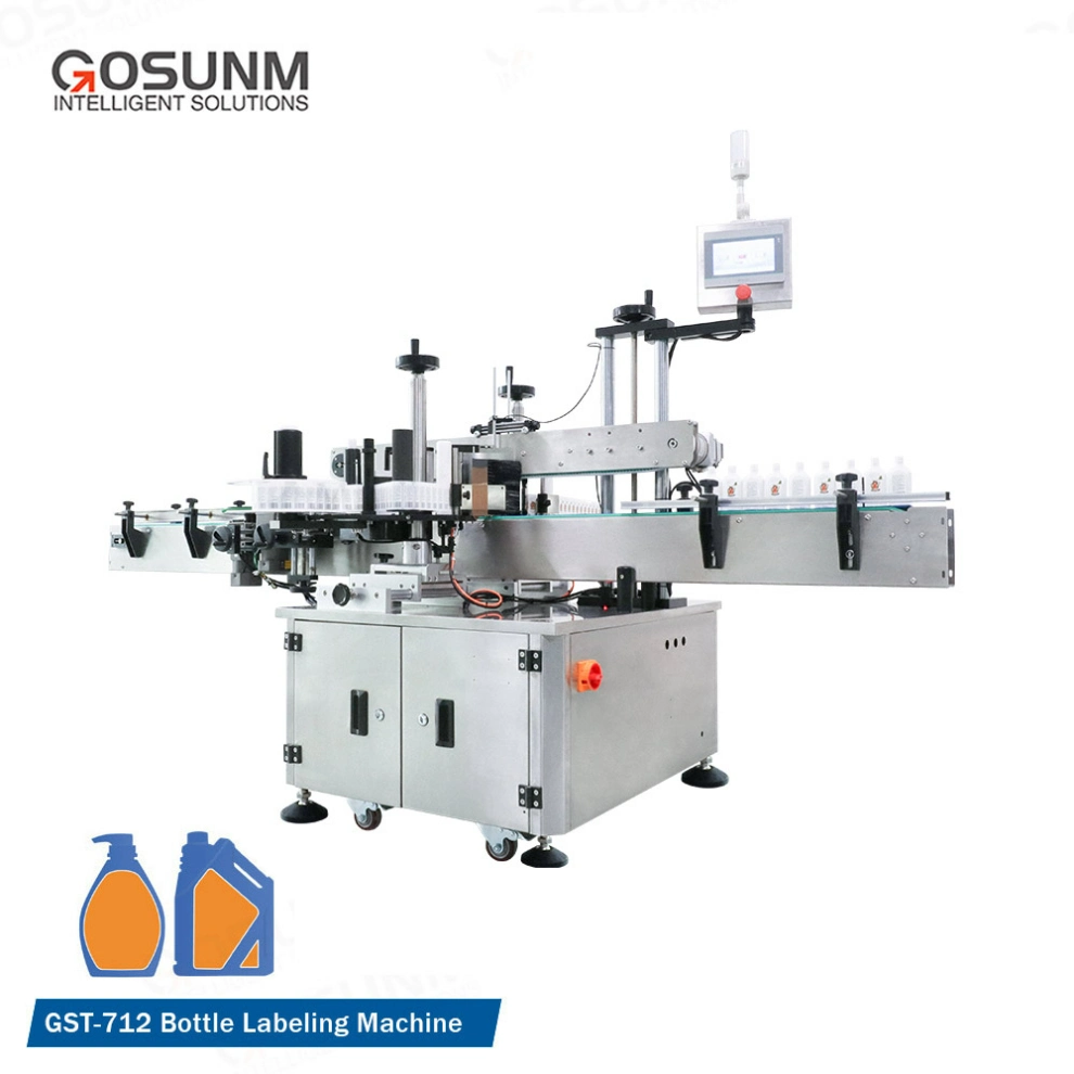 Full Automatic / Semi-Atuo Adhesive Sticker Label Pasting Machine Round Bottle Labeling Machine