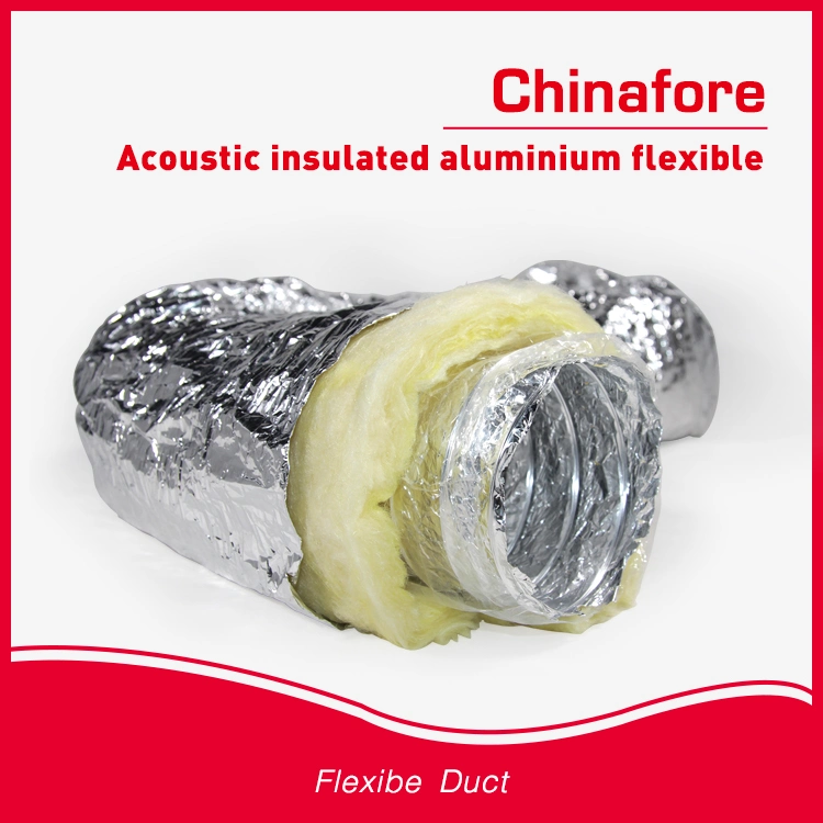Aire acondicionado aislamiento ventilación conducto flexible de aluminio