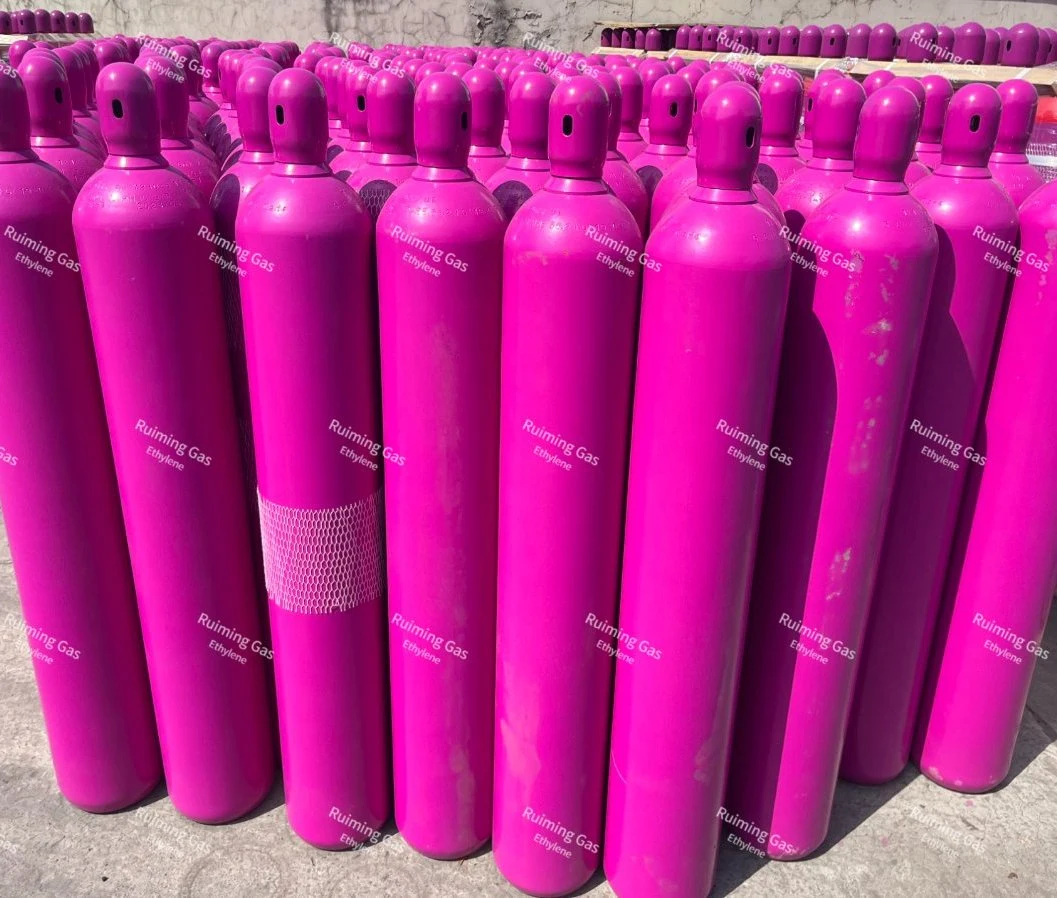 Factory Manufacturing Ethylene Gas C2h4 99.95% in 40L 47L 50L Gas Cylinder