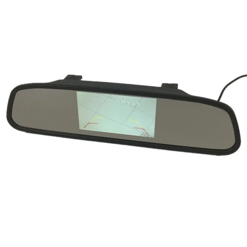 China Manufacturer Popular Reverse Sensor Hot Selling 4.3inch Mirror Video Parking Sensor with Camera