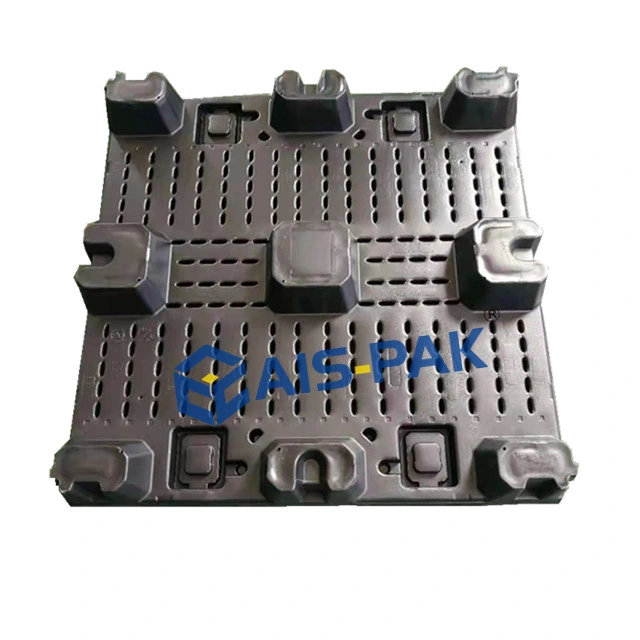 AIS-Pak Heavy Duty Industrial Plastic Storage Box Pallet for Auto Parts Logistic