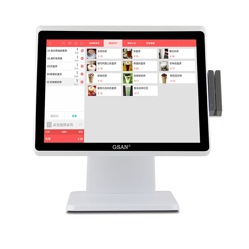 Support Customization 15 Inch Double Touch Screens Cash Register