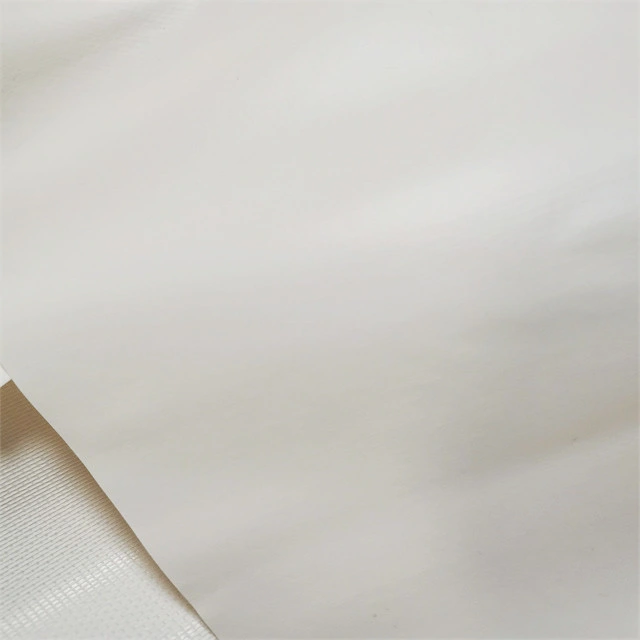 1,5oz Weiße PVC-Laminatfolie mit Geweberücklegung zum Drucken und Prägung