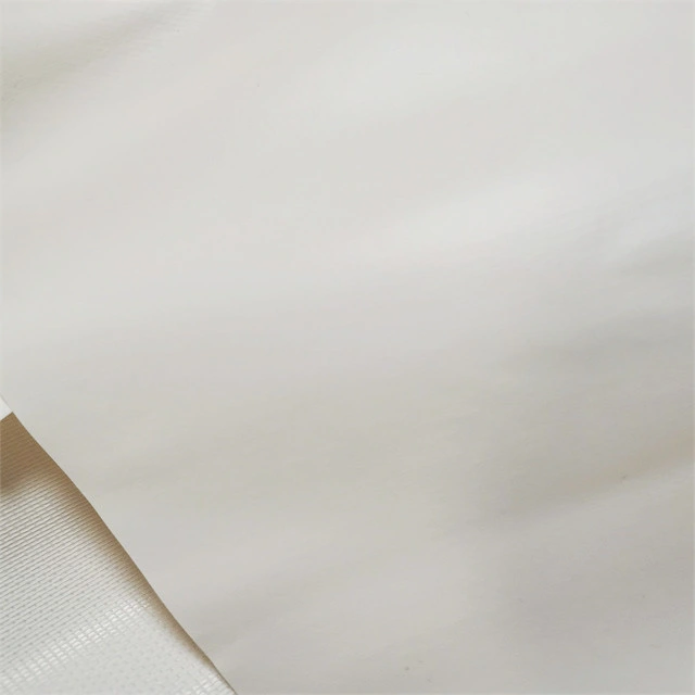 1.5Oz Respaldo de tela blanca de laminado PVC Film para la impresión y grabado