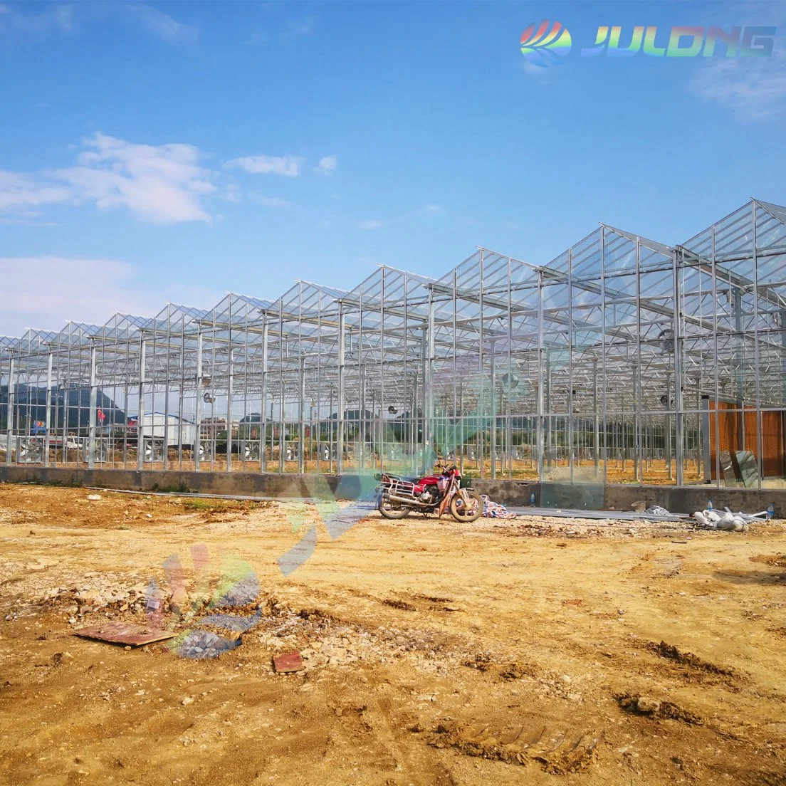 Good Quality Steel Frame Aluminum Material Greenhouse Glass Venlo Green House on Sale