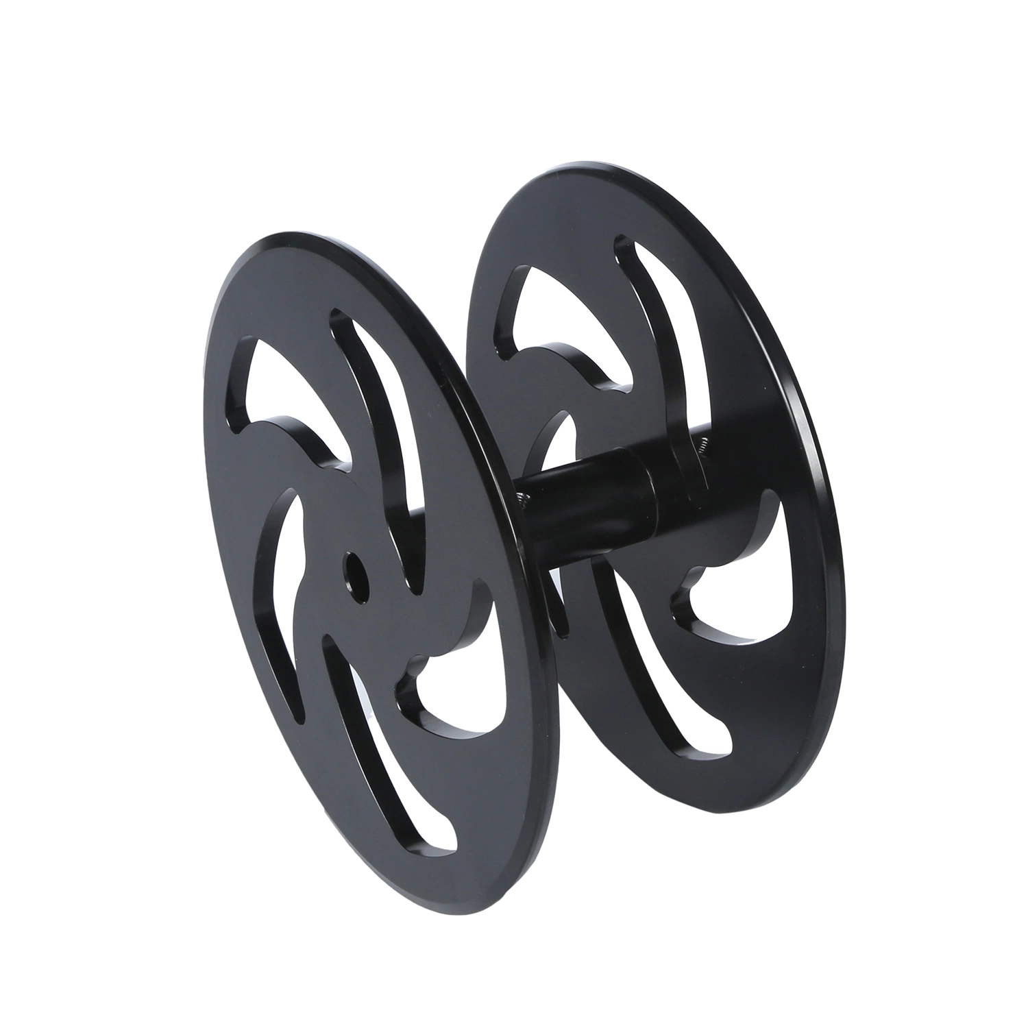 Precision CNC Milling Turning Aluminum CNC Turning Drag Wheel Pull Wheel with Anodizing Black for Dog Training