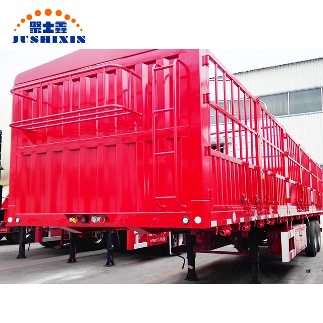 Hot Selling Tri-Axle 60tons Store House Bar Cattle Stake Semi Trailer for Sale