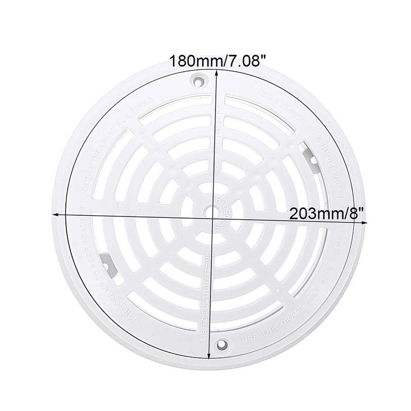 Swimming Pool Circular Bottom Drain Main Drain Backwater Inlet