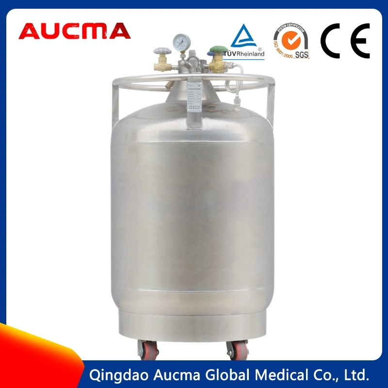 Tanque de Almacenamiento de nitrógeno líquido China Ydz-150 Ydz-175 Ydz-200 Self-Pressurized tanque de nitrógeno líquido Acero Inoxidable con temperatura baja Función opcional