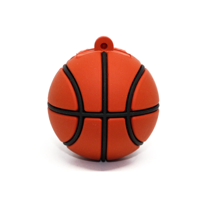 Custom Shape Colorful Globular Basketball PVC USB Pen Drive Flash Drive USB