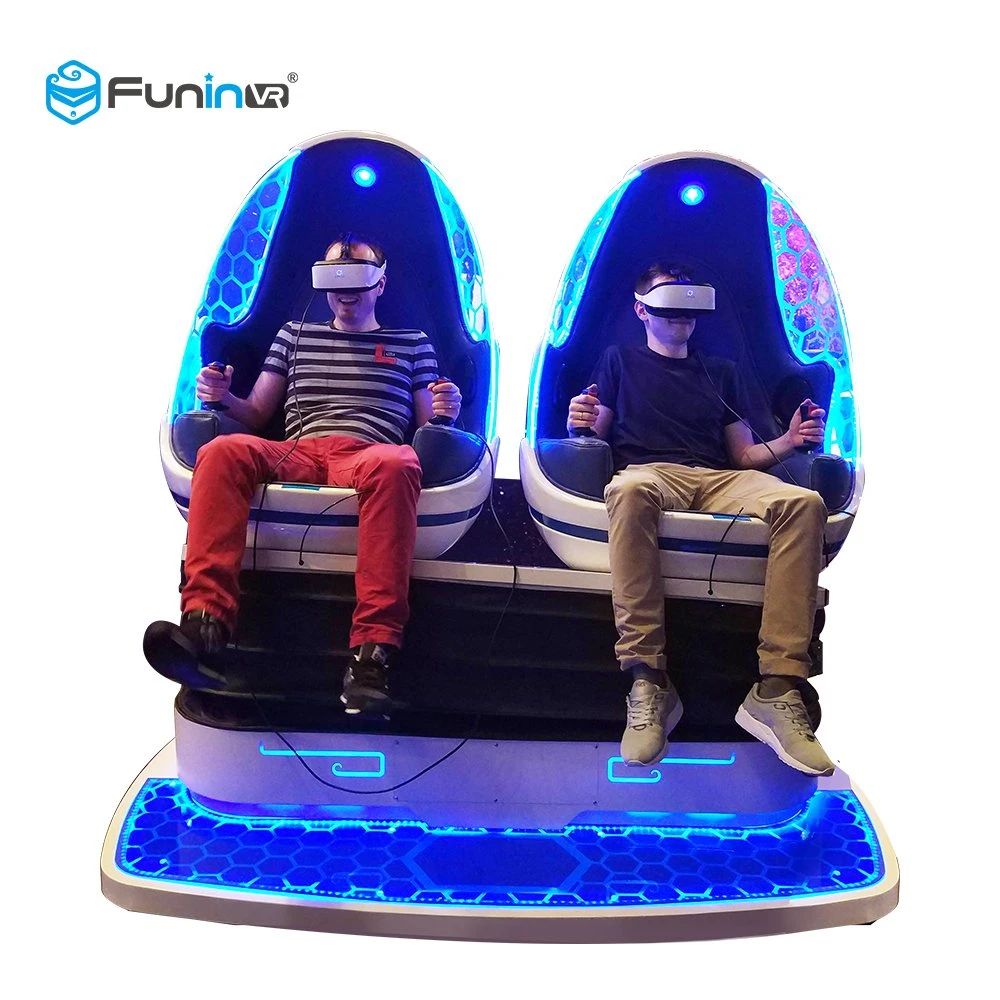 2 Sitzer 9d VR Cinema, 9d VR PlayStation Simulator mit Doppel-Eierstühlen