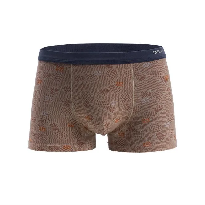 Hotsale Diseño clásico de los hombres boxeadores los boxeadores de ropa interior de Algodón Stretch de alta hombres sexy Briefs