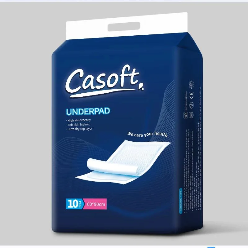 Comercio al por mayor grandes almohadillas absorbentes desechables cambiar de colchón portátil impermeable transpirable Underpads Leak-Proof Incontinencia