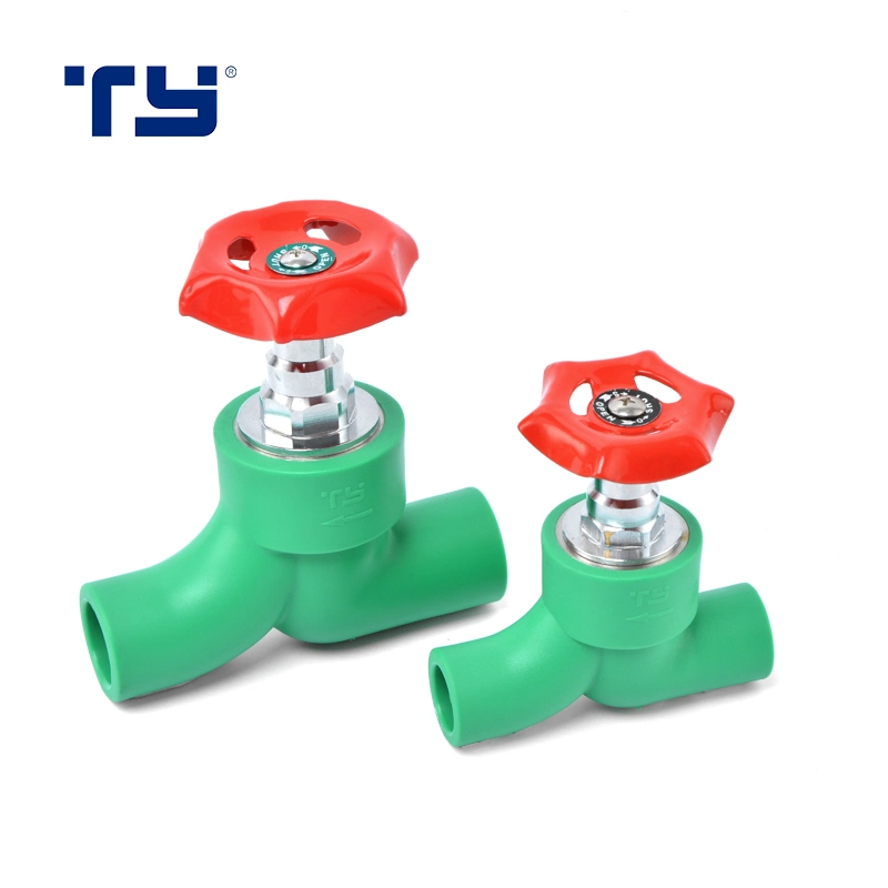 PPR Customize Plastic Water Y Stop Angle Balance Valve