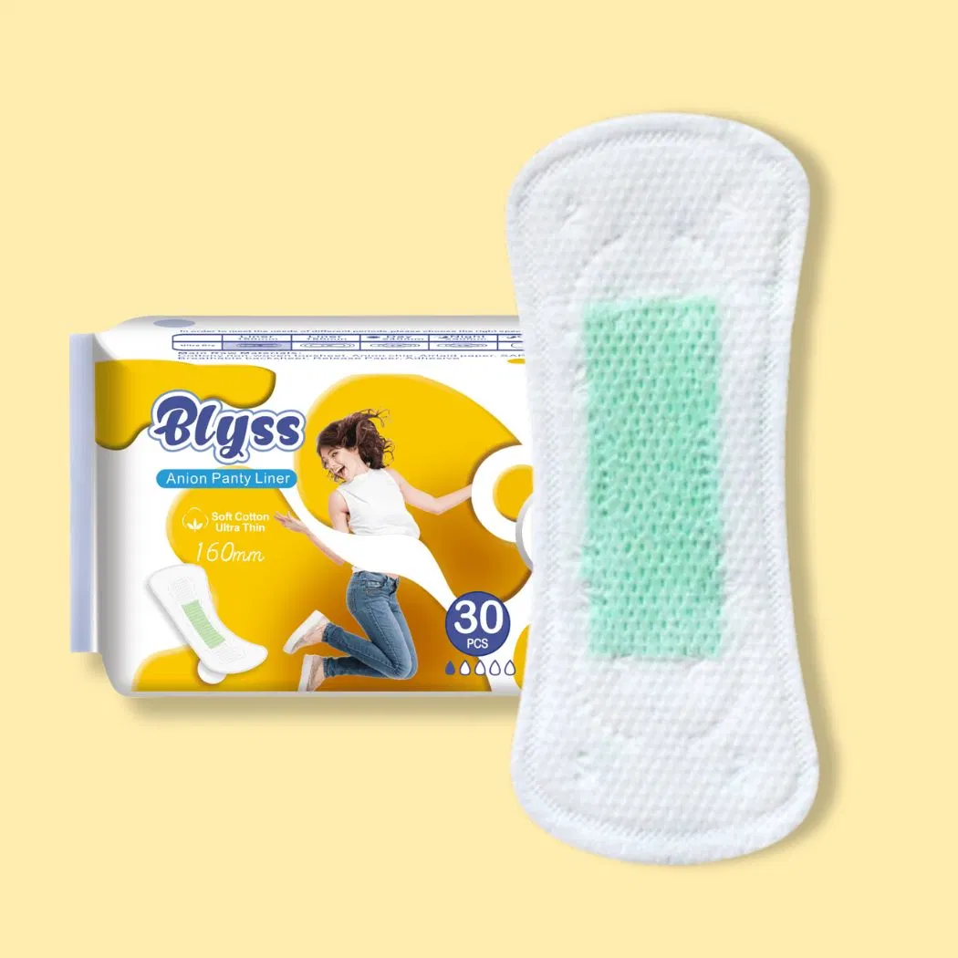 Pastilhas sanitárias de grosso de Napkin sanitário de anion ultrafino