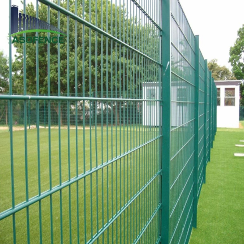 Twin Wire Mesh 868 656 Double Welded Mesh Fencing Metal Panel PVC Panel Perimeter Security Fencing PVC Coated Welded Double Wire Fence