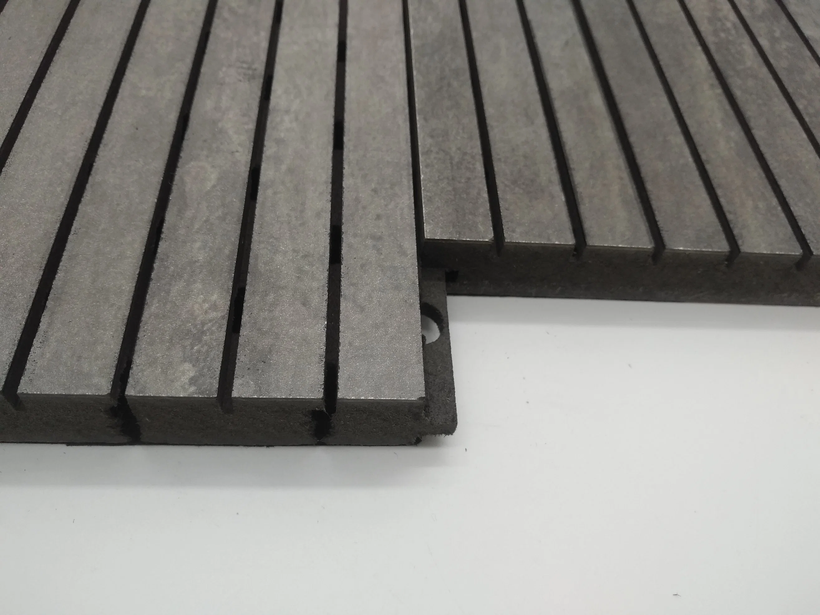 Acabamento laminado de betão para painel acústico com ranhuras de 14/2 mm Absorção