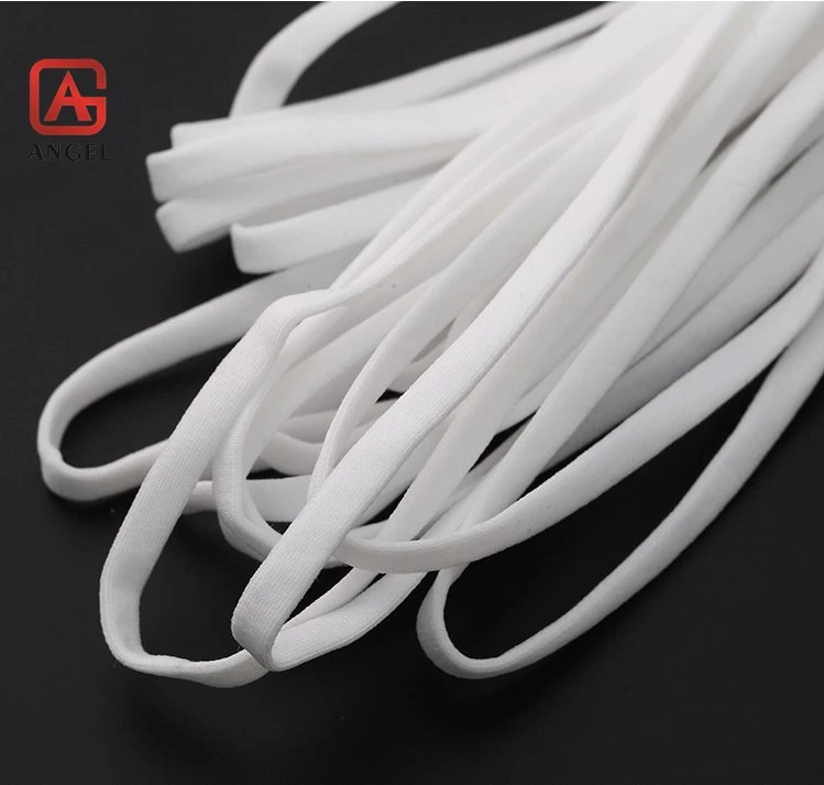 Mask Materials White Flat Ear Loop Elastic Ear Loop