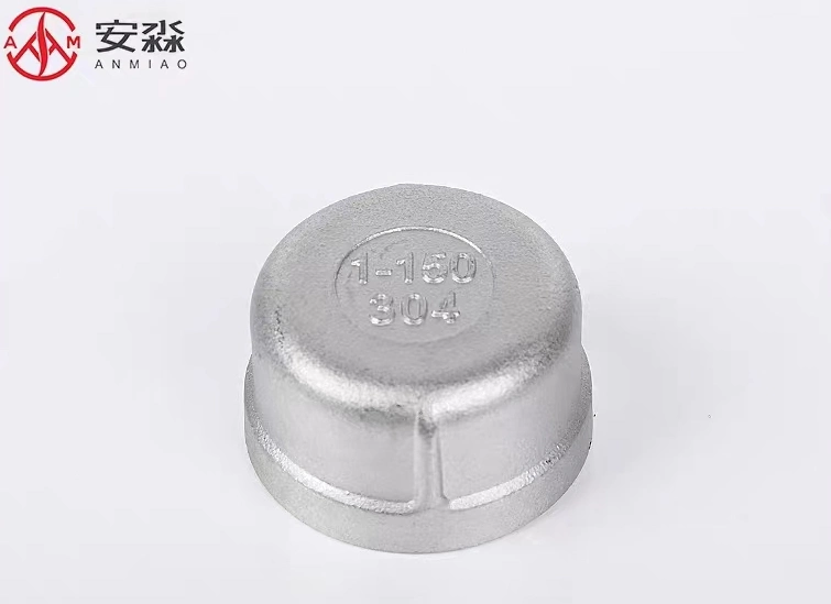 Stainless Steel Pipe Fittings Female Threaded Round Cap