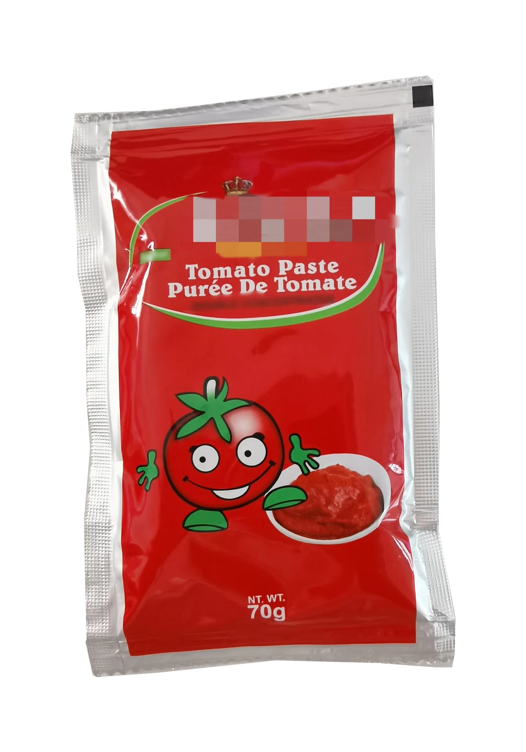 Double Concentrate 28-30% Brix 70g Flat Sachet Tomato Paste