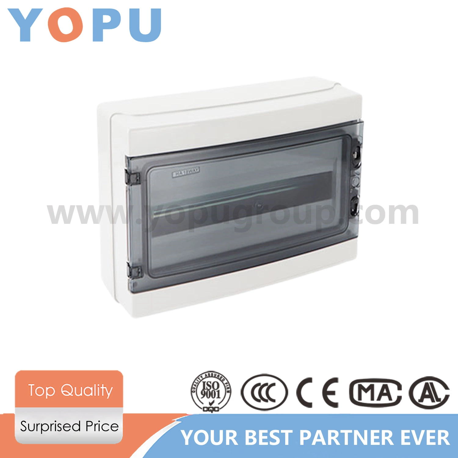 AG Transparent Grey1 Waterproof Electrical Junction Box Inlet Outlet Covergence Box Distribution Board