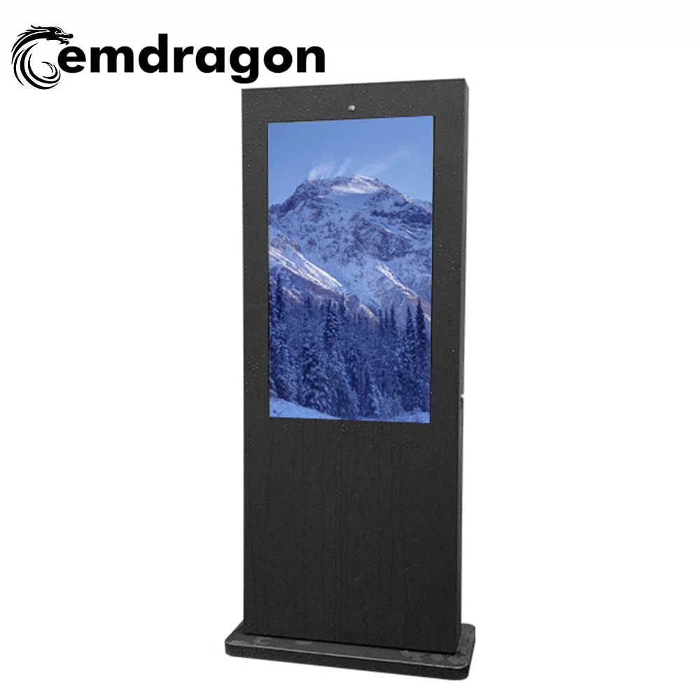 49 Inch Air-Cooled Vertical Screen Floor Outdoor Advertising Machine-1 Android LCD Advertising TV Bus LED Ad Player All in One Touch Screen