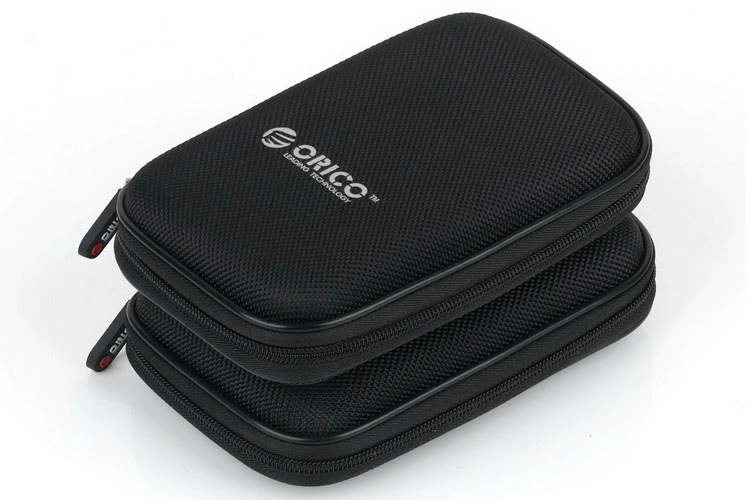 Black Hard Disk Drive Power Bank Hard Carrying EVA Case