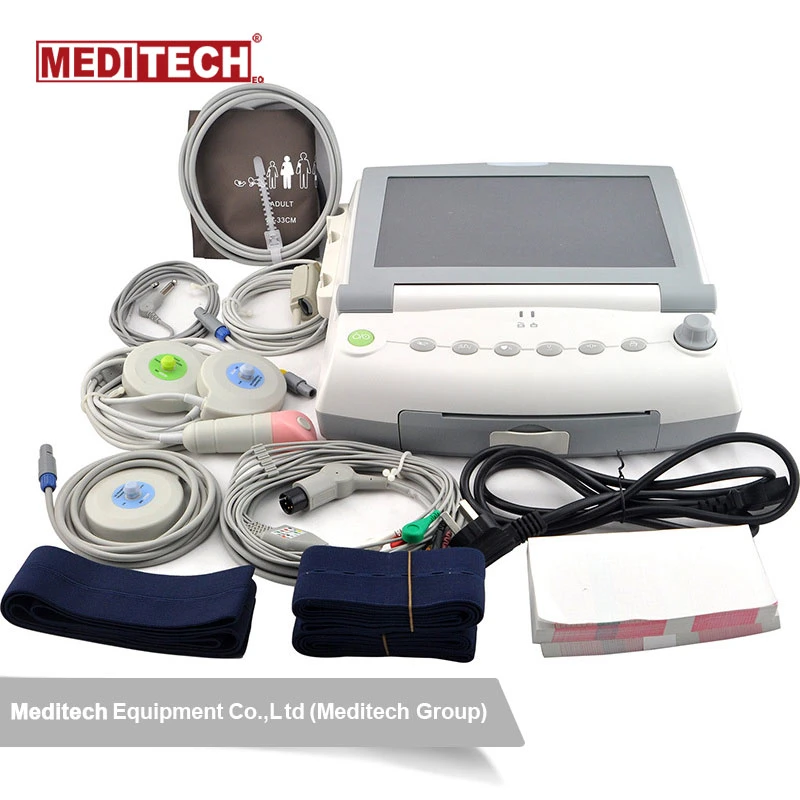 Portable Ctg Machine Maternal Fetal Monitor with Printer and Large Screen