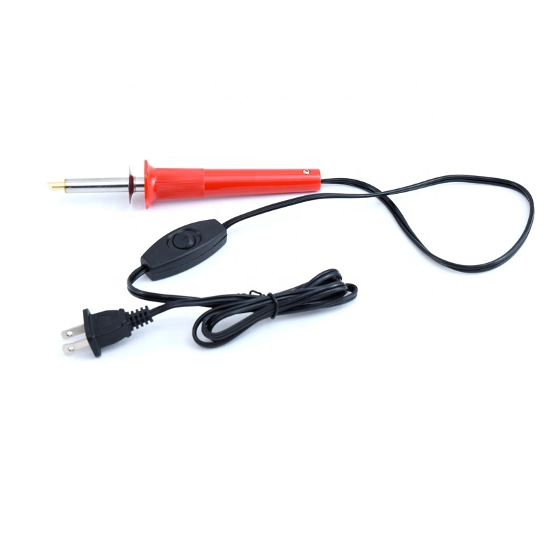 120V 30W Us Plug 9 Tips Orange Handle Woodburning Pen Soldering Iron Hobby Kit Tool with Switch on/off