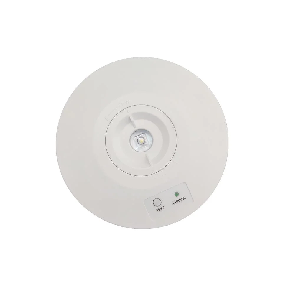 LED Emergency Light IP65 6500K Battery 2W Round Ceiling Light for Home