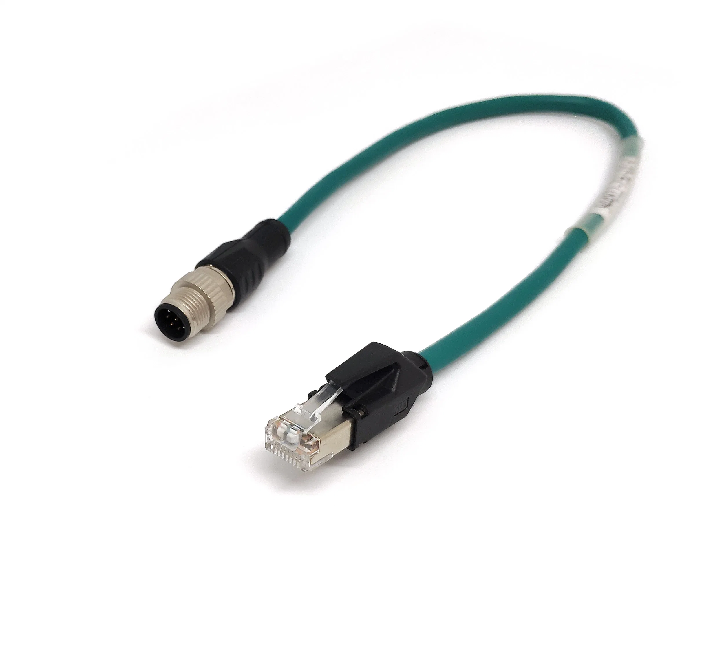 الفئة 5E Ethernet/IP M12 كود لكابلات الاتصال المحمية من نوع RJ45 Fieldbus