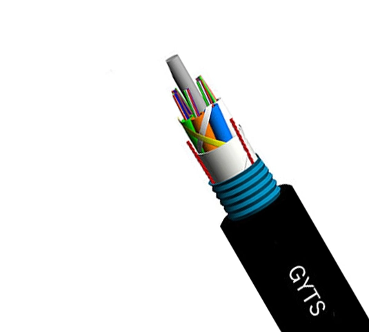 Loose Tube Flame Retardant Outdoor Armored Fiber Optic Cable Gytza GYTS