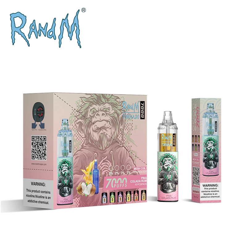 Randm Tornado 7000 Puffs Vape Descartável E Cigarro 7000 Puffs