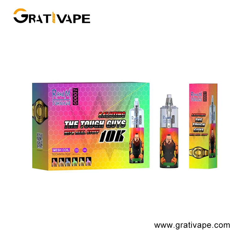 Runfree Randm Tornado 7000puffs bares de fábrica Venta directa Vapes Big Lápiz desechable Elf VAPE recargable nicotina libre de jucie vaporizador de sabor E Cigarete