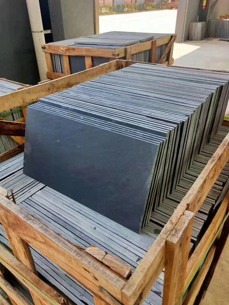 Cheap Chinese Natural Stone Black Roofing Slate Tiles