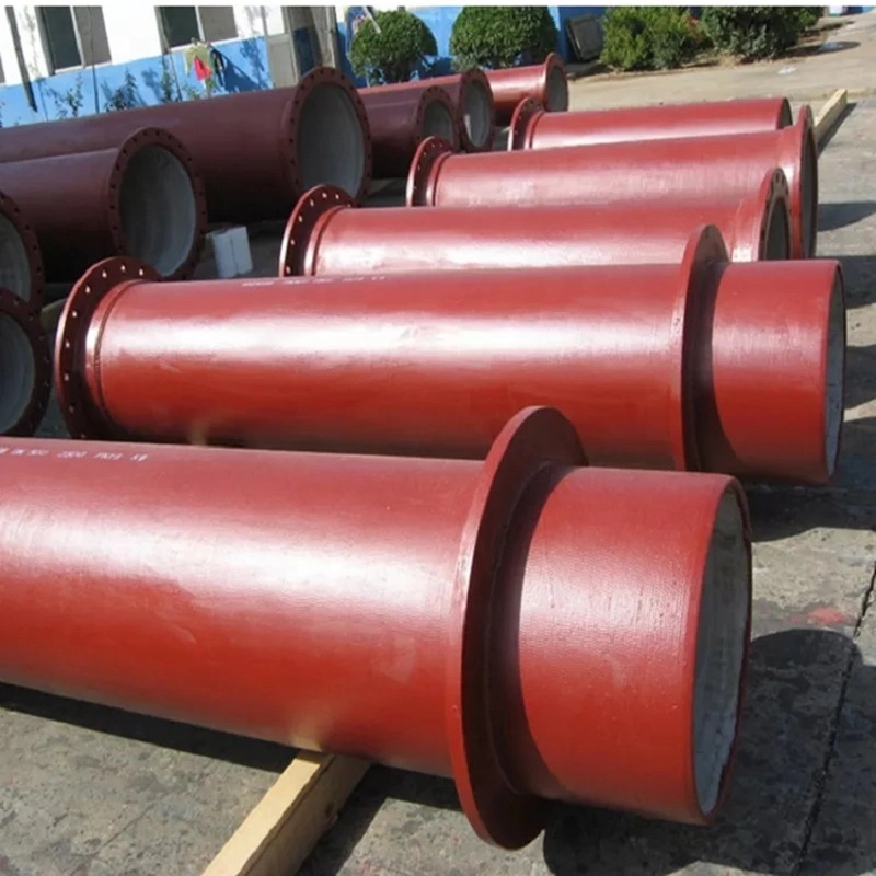 Flange Ductile Iron Spigot Pipe K9 C30 C40 Cast Iron Pipes and Fittings