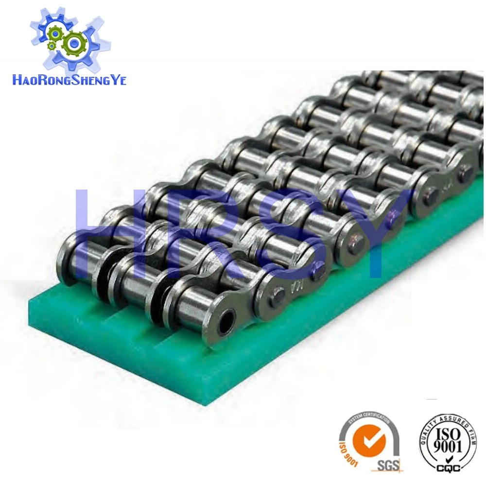 T Type Green Umhwpe Triplex Roller Chain Guide Rail for 10b-3