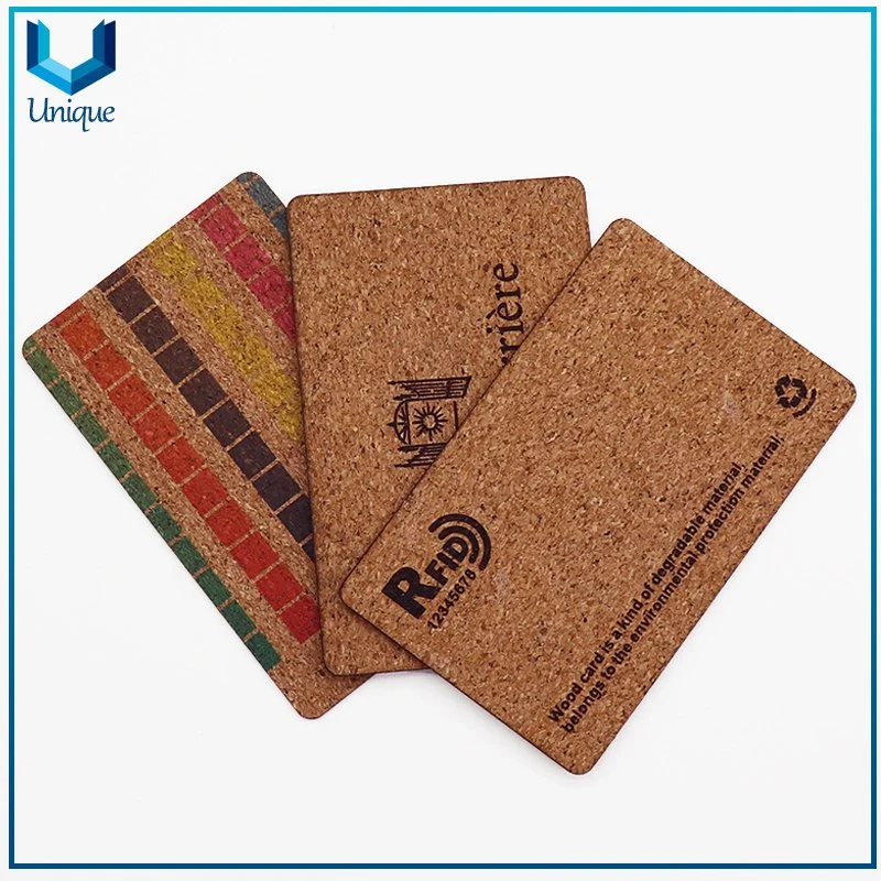 Kostenlose Probe umweltfreundliche NFC-Druck Logo Hotel Key RFID Benutzerdefinierte Bamboo Wood Card Mit Firmennamen