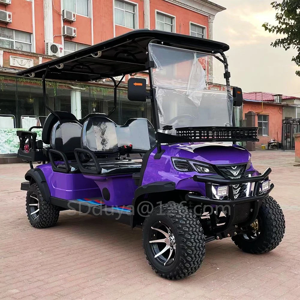 4+2 plazas de carros de golf eléctricos, carrito de golf